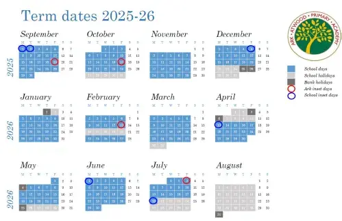 Ark Atwood Term Dates 2025-26